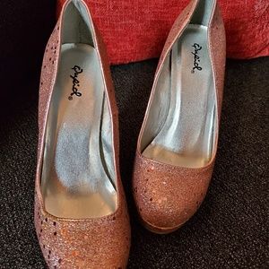 Qupid Shoes - Sequin Pink Stiletto Qupid Shoes - Sequin Pink Stiletto